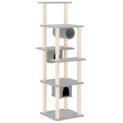 Arbre à chat avec griffoirs en sisal Gris clair 169 cm 647966647966