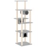 Arbre à chat avec griffoirs en sisal Gris clair 169 cm 647966647966