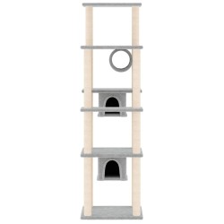 Arbre à chat avec griffoirs en sisal Gris clair 169 cm 647966647966