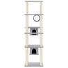 Arbre à chat avec griffoirs en sisal Gris clair 169 cm 647966647966
