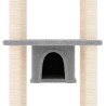 Arbre à chat avec griffoirs en sisal Gris clair 169 cm 647966647966
