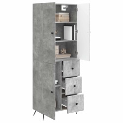 Ensemble de Meubles 2 pcs Gris béton Bois d'ingénierie 647967647967