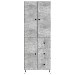 Ensemble de Meubles 2 pcs Gris béton Bois d'ingénierie 647967647967