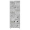 Ensemble de Meubles 2 pcs Gris béton Bois d'ingénierie 647967647967