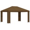 Pavillon 4 × 3 m Taupe Polyester et Acier 190 gsm 647968647968