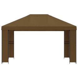 Pavillon 4 × 3 m Taupe Polyester et Acier 190 gsm 647968647968