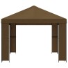 Pavillon 4 × 3 m Taupe Polyester et Acier 190 gsm 647968647968