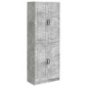 Ensemble de Meubles 2 pcs Gris béton Bois d'ingénierie 647972647972