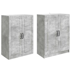Ensemble de Meubles 2 pcs Gris béton Bois d'ingénierie 647972647972