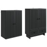Ensemble de Meubles 2 pcs Noir 66 x 34,5 x 95 cm 647974647974
