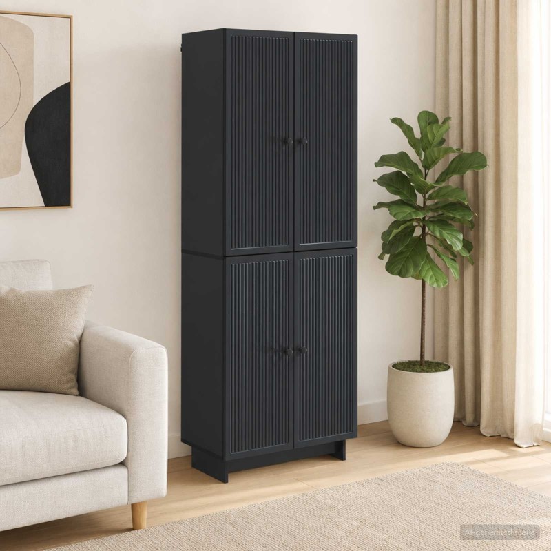Ensemble de Meubles 2 pcs Noir 66 x 34,5 x 90 cm 647975647975