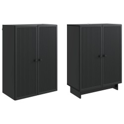 Ensemble de Meubles 2 pcs Noir 66 x 34,5 x 90 cm 647975647975