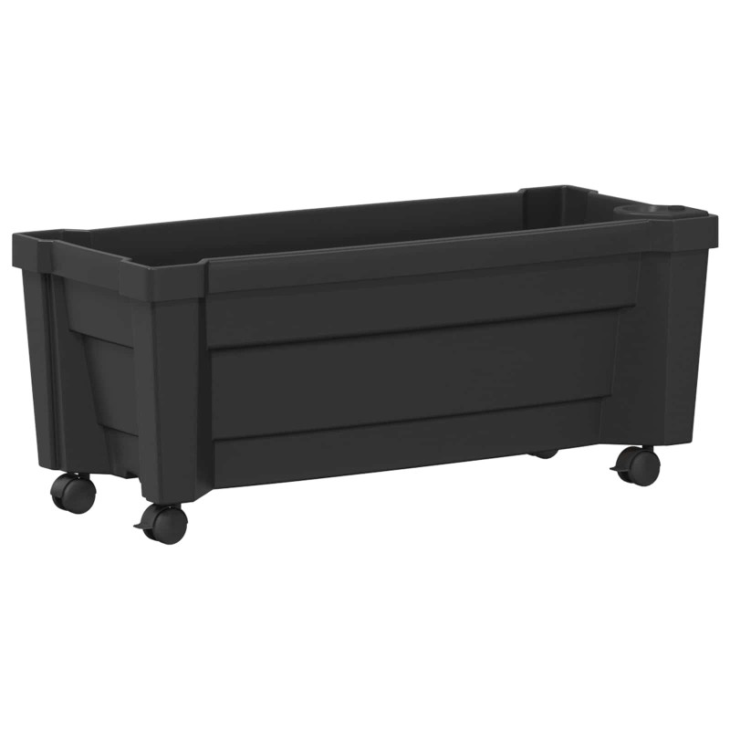 Pot Calypso avec roues Anthracite 79 x 35 x 33 cm PP 647982647982