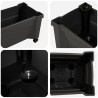 Pot Calypso avec roues Anthracite 79 x 35 x 33 cm PP 647982647982