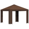 Pavillon 3 x 3 m Marron Polyester et Acier 190 gsm 647998647998