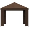 Pavillon 3 x 3 m Marron Polyester et Acier 190 gsm 647998647998