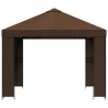 Pavillon 3 x 3 m Marron Polyester et Acier 190 gsm 647998647998
