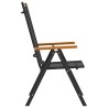 Ensemble à manger de jardin 7 pcs noir aluminium 648000648000