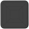 Plateau carré à fleurs 6 pcs Noir 25,5 x 25,5 x 2,5 cm 648004648004