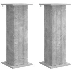 Support de Plante 2 pcs Gris béton 30,5 x 30 x 80,5 cm 648009648009