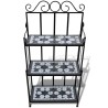 Support pour plantes Mosaïque noir et blanc 648020648020