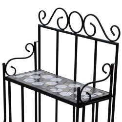 Support pour plantes Mosaïque noir et blanc 648020648020