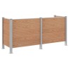 Clôture de poubelle Marron 237 x 85 x 115 cm Aluminium et WPC 648021648021