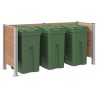 Clôture de poubelle Marron 237 x 85 x 115 cm Aluminium et WPC 648021648021