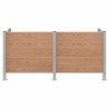 Clôture de poubelle Marron 237 x 85 x 115 cm Aluminium et WPC 648021648021