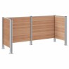 Clôture de poubelle Marron 237 x 85 x 115 cm Aluminium et WPC 648021648021