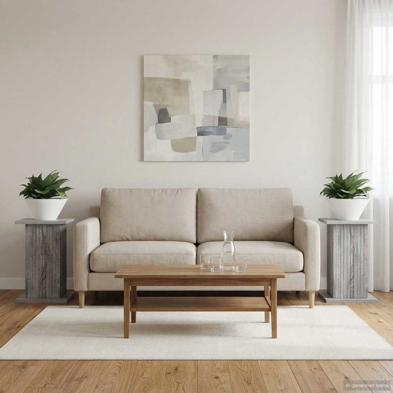 Support de Plante 2 pcs Sonoma gris 30,5 x 30 x 43 cm 648024648024