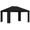 Pavillon 4 × 3 m Noir Polyester et Acier 190 gsm 648025648025