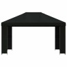 Pavillon 4 × 3 m Noir Polyester et Acier 190 gsm 648025648025