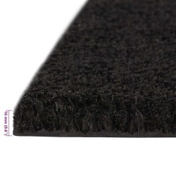 Tapis de porte noir 100x200 cm fibre de coco touffeté 648031648031