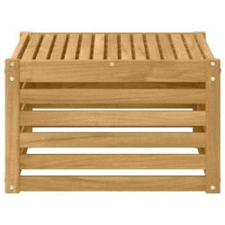 Table de jardin Bois d'Acacia Massif Blanc 59 x 59 x 37 cm 648033648033