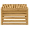 Table de jardin Bois d'Acacia Massif Blanc 59 x 59 x 37 cm 648033648033