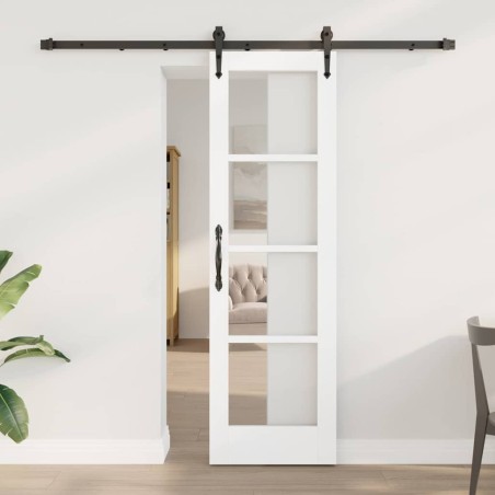 Porte coulissante Blanc et Noir 61 x 198,5 cm 648034648034