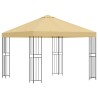 Pavillon 3 x 3 m Crème Polyester et Acier 190 gsm 648039648039