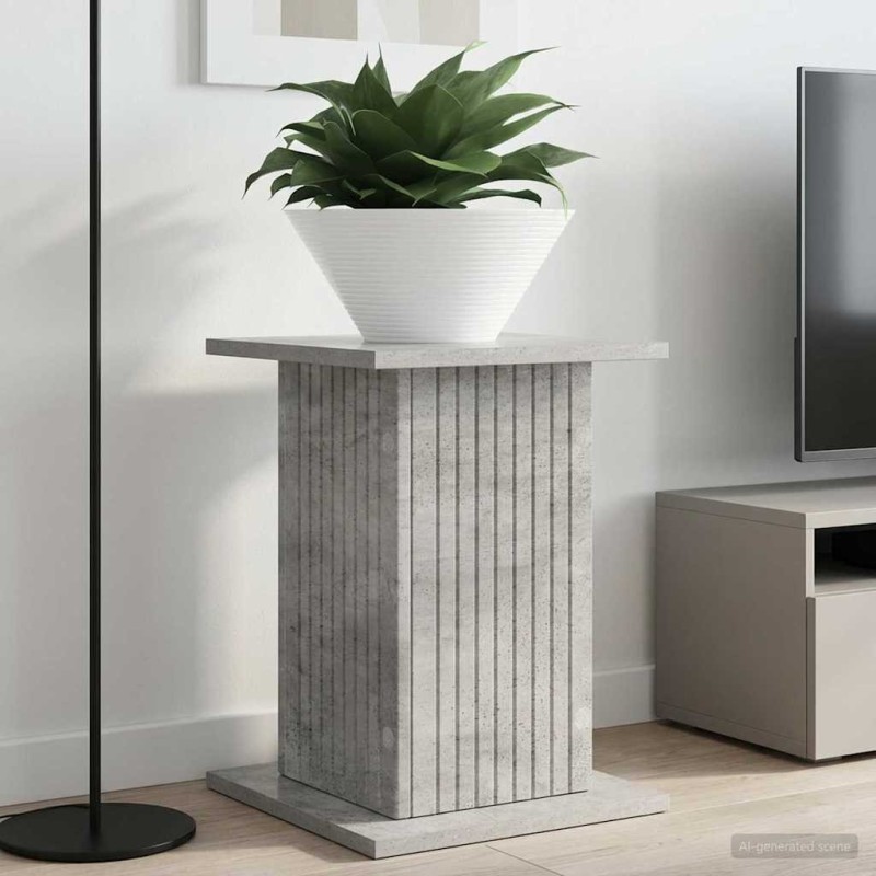 Support de Plante 2 pcs Gris béton 30,5 x 30 x 43 cm 648043648043