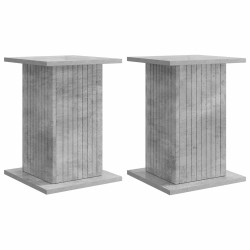 Support de Plante 2 pcs Gris béton 30,5 x 30 x 43 cm 648043648043