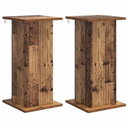 Support de Plante 2 pcs Bois ancien 30,5 x 30 x 60,5 cm 648046648046
