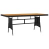 Ensemble à manger d'extérieur 9 pcs Résine tressée Noir 648059648059