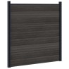 Ensemble de Clôture 180 x 186 cm WPC et Aluminium Noir 648061648061