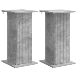 Support de Plante 2 pcs Gris béton 30,5 x 30 x 60,5 cm 648062648062