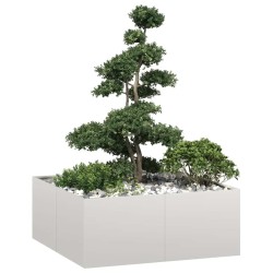 Jardinière 100x100x40 cm acier inoxydable 648063648063