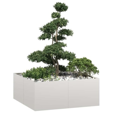 Jardinière 100x100x40 cm acier inoxydable 648063648063