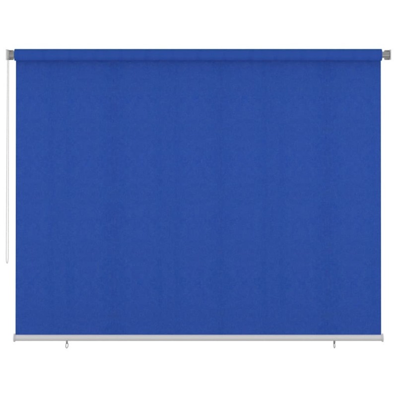 Store roulant d'extérieur 305 (l) x 230 (H) cm bleu HDPE 648070648070