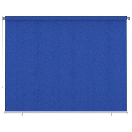 Store roulant d'extérieur 305 (l) x 230 (H) cm bleu HDPE 648070648070