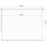 Store roulant d'extérieur 305 (l) x 230 (H) cm bleu HDPE 648070648070
