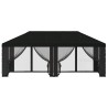 Housse de tonnelle avec murs latéraux 6 x 3 m Noir Polyester 648074648074
